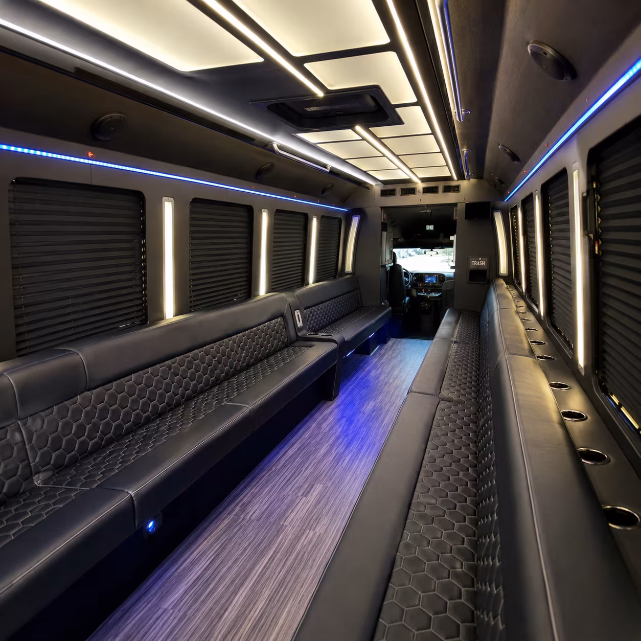 bachelorette party buses for a night on the san marcos square