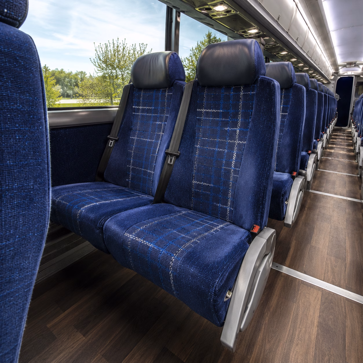 san marcos long distance transportation onboard seating